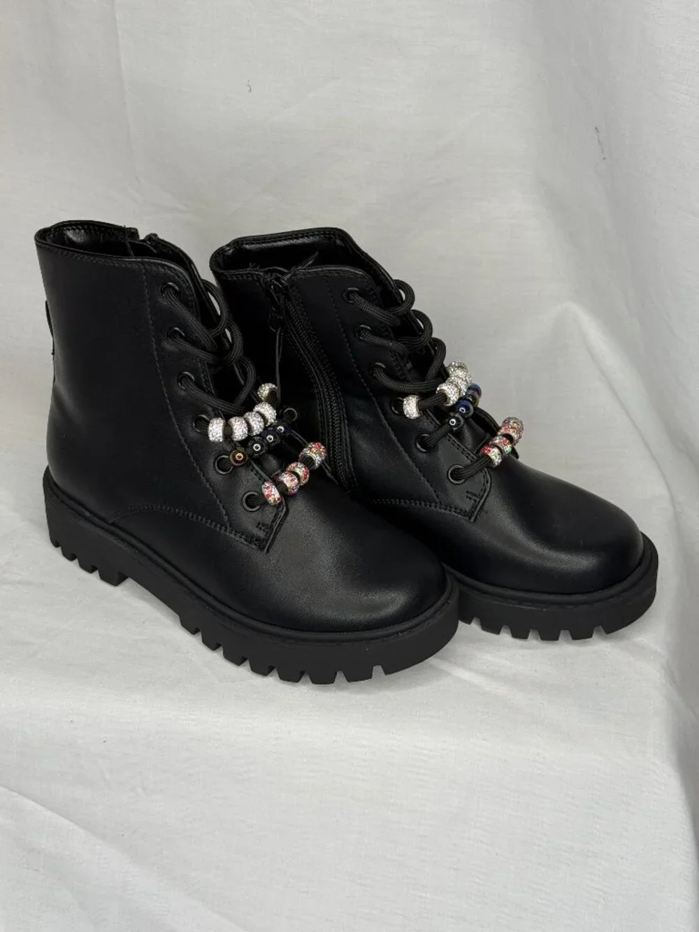 Kids' Bronx Lace-Up Combat Boots - art class NWT